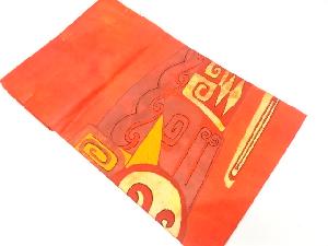 未使用品　抽象模様織り出し　名古屋帯